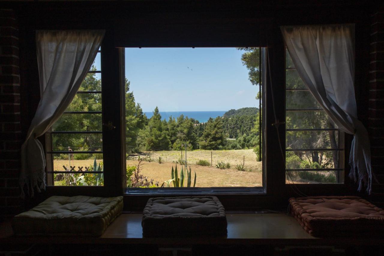 Residence On The Hill Near The Sea Siviri Exterior foto